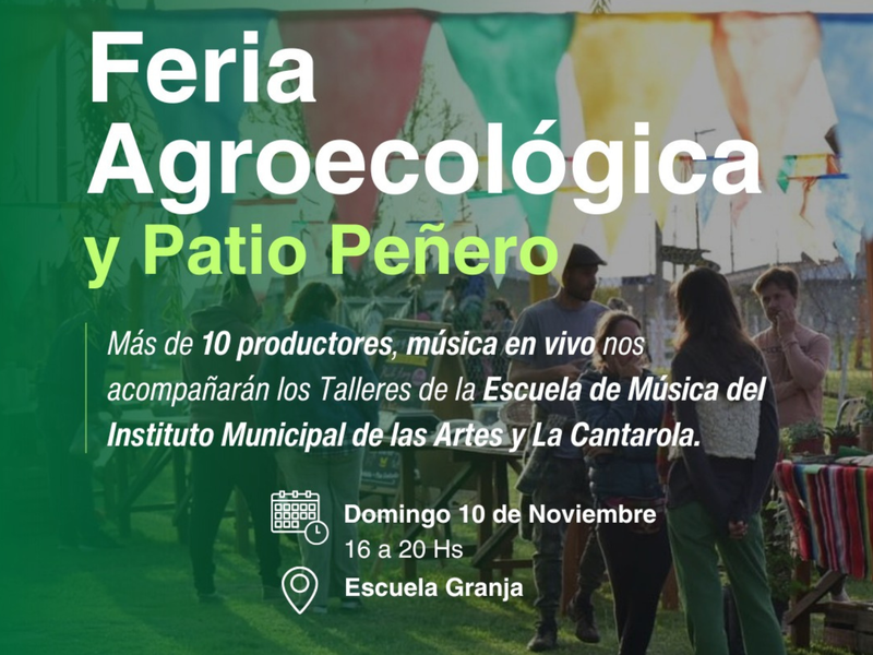 Este domingo se realizará una nueva edición de la Feria Agroecológica