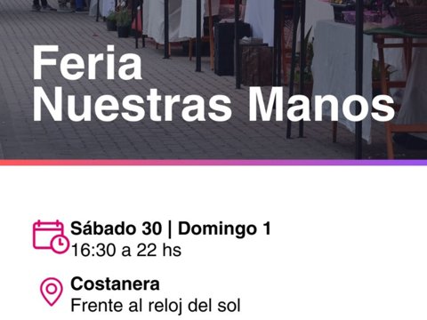 Nueva edición de la Feria Nuestras Manos en la costanera