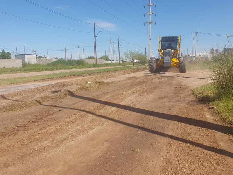 Avanzan las obras de mejoramiento vial en distintos barrios