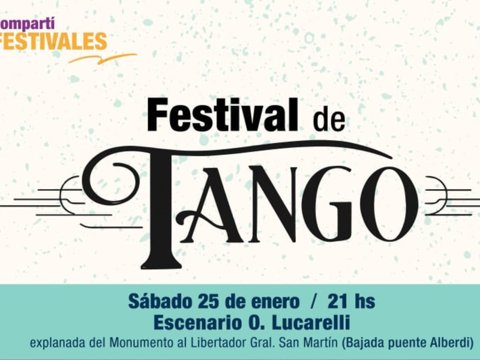 Este sábado se realiza una nueva edición del “Festival de Tango”