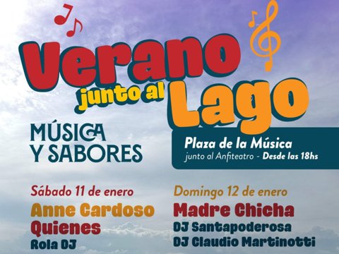 Este fin de semana comienza la propuesta “Verano junto al Lago, Música y Sabores”