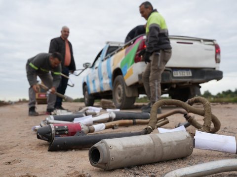 Seguridad vial y disminución de ruidos molestos: El municipio destruyó más de 140 caños de escape fuera de regla