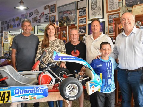 Acompañamiento al deporte: El campeón sudamericano de karting, Mauro Ramírez, recibió apoyo municipal